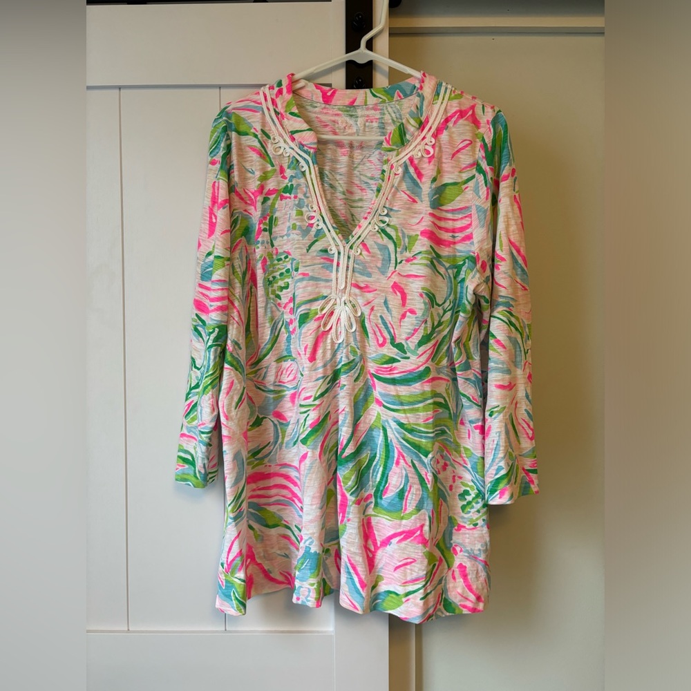 Lilly Pulitzer Shirt Blouse XL